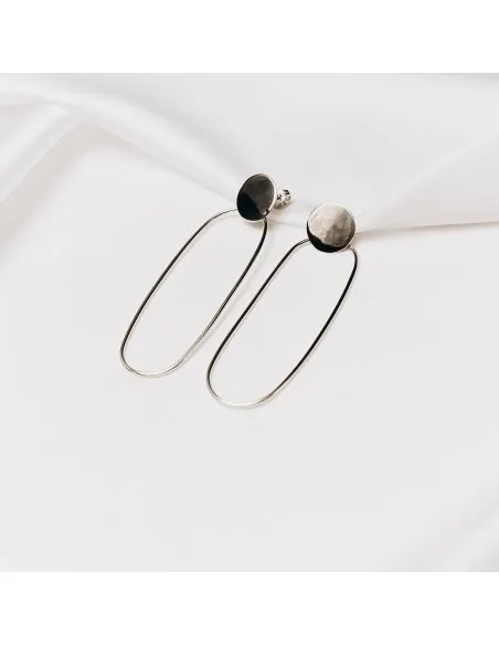 PLATTITUDE earrings Minimalist, handcrafted - Monom
