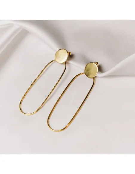 PLATTITUDE earrings Minimalist, handcrafted - Monom