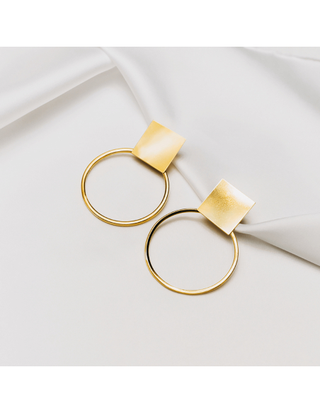 Cercei PLATTITUDE CIRCLED Minimal, realizati manual - Monom