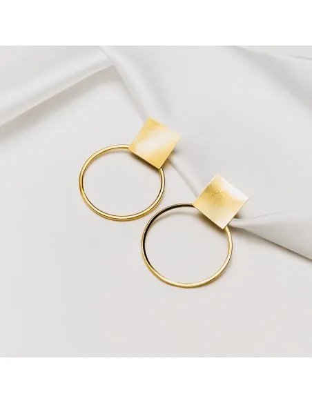 Cercei PLATTITUDE CIRCLED Minimal, realizati manual - Monom