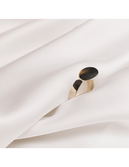 PLATTITUDE OPEN CIRCLE ring Minimalist, handcrafted - Monom