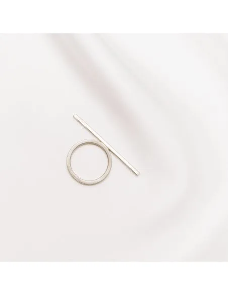 Inel LINIA minimal, realizat manual - Monom