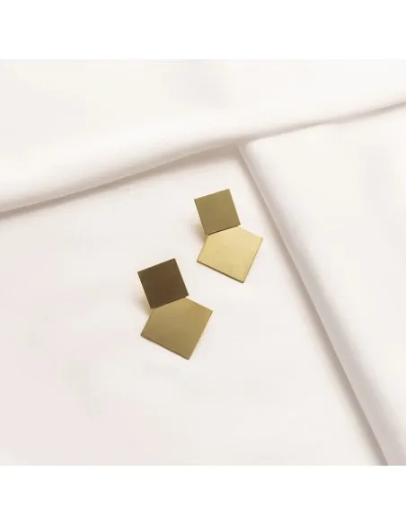 PLATTITUDE earrings Minimalist, handcrafted - Monom