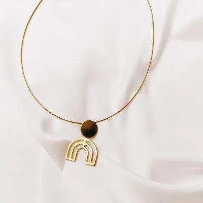 The Mino Pendant necklace Minimalist, handcrafted - Monom