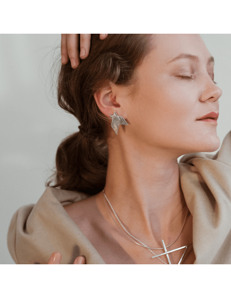 Cercei ALPHABET STRENGTH Minimalism, realizati manual. - Monom