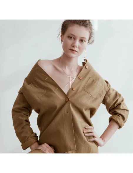 ALPHABET RHYTHM necklace Minimalist, handcrafted - Monom