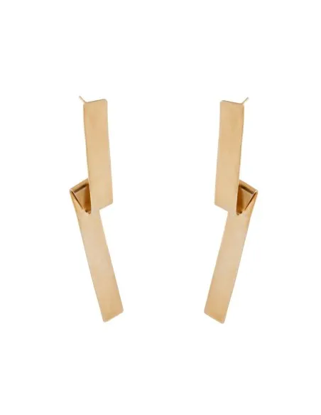 IMPERFECT BAND earrings  Minimalist, handcrafted - Monom