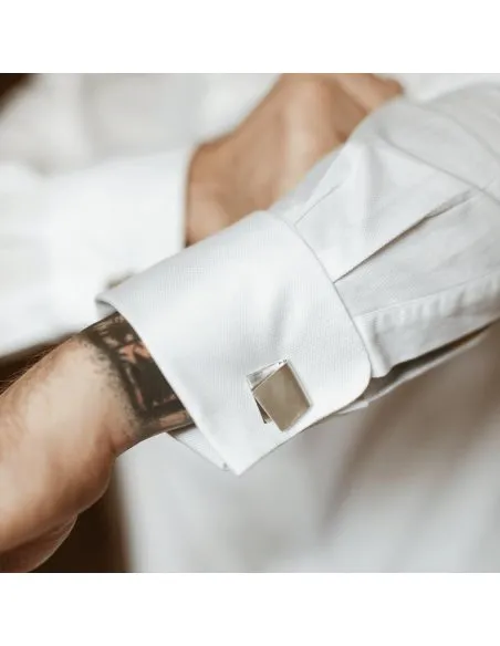 IMPERFECT FOLDED cufflinks Minimalist, handcrafted - Monom
