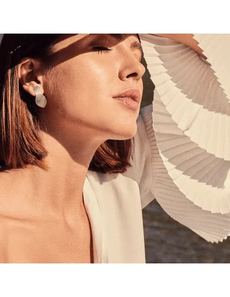 Cercei Roua Minimal, realizat manual. - Monom