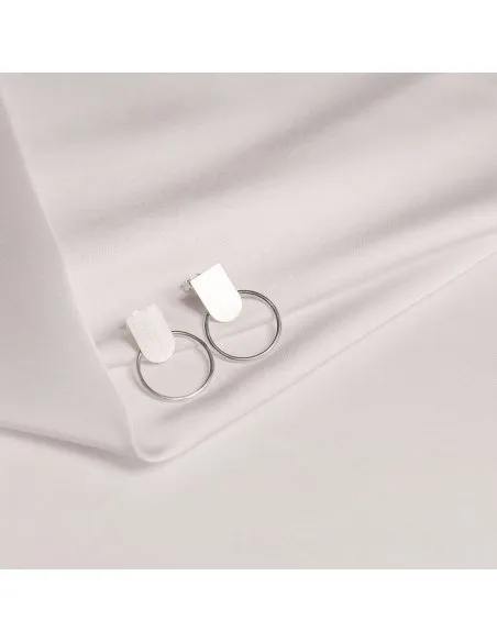 PLATTITUDE Combo Small Minimal Earrings, Handmade by Monom