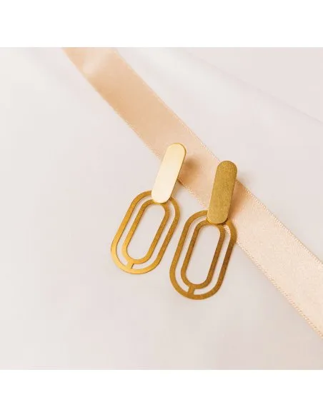 The Troia Earrings  Minimalist, handcrafted - Monom