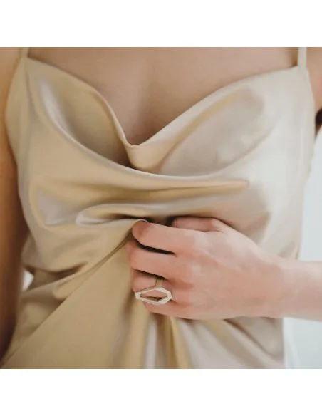 Inel TECTONICA Minimal, realizat manual. - Monom