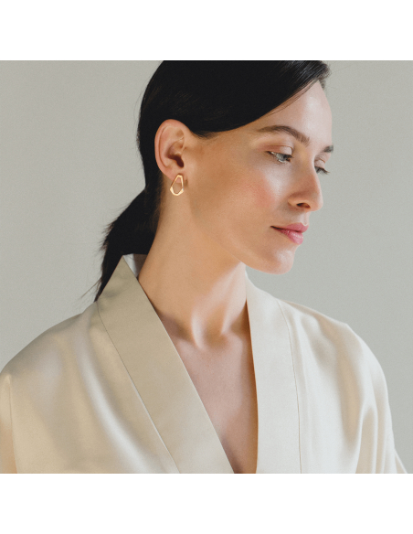 TECTONICA UNO Minimal Earrings, handcrafted. - Monom