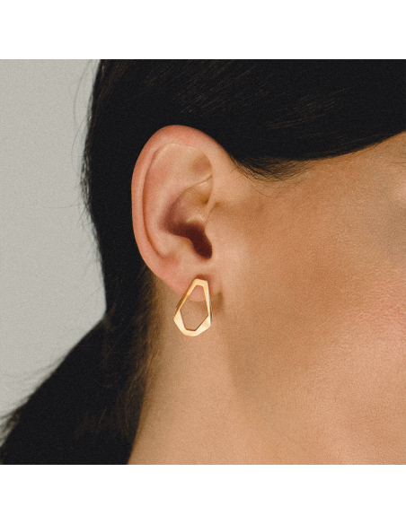 TECTONICA UNO Minimal Earrings, handcrafted. - Monom
