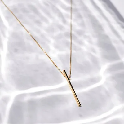 LINIA small Minimal Necklace, Handmade by Monom 2