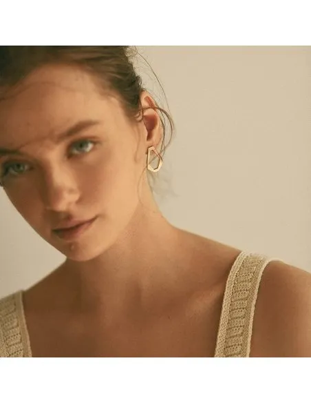 TECTONICA UNO Minimal Earrings, handcrafted. - Monom