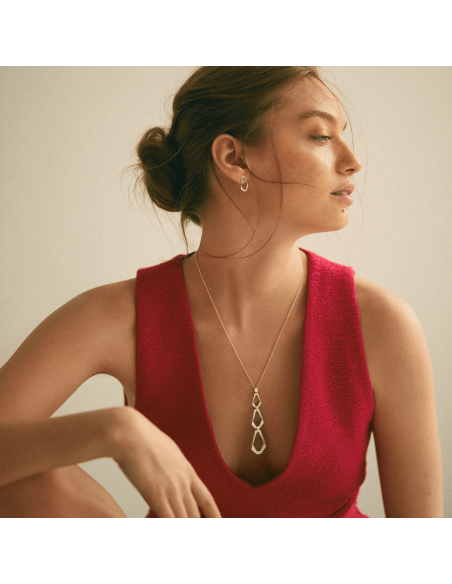 TECTONICA TRIO Minimal Necklace, handcrafted. - Monom