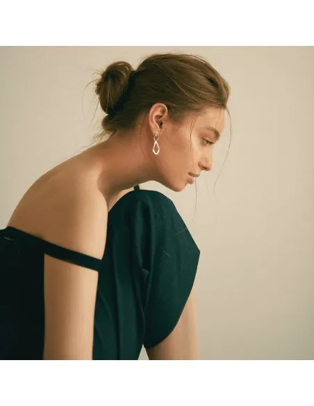 TECTONICA DUO Minimal Earrings, handcrafted. - Monom