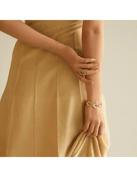 Bratara TECTONICA Minimal, realizata manual. - Monom