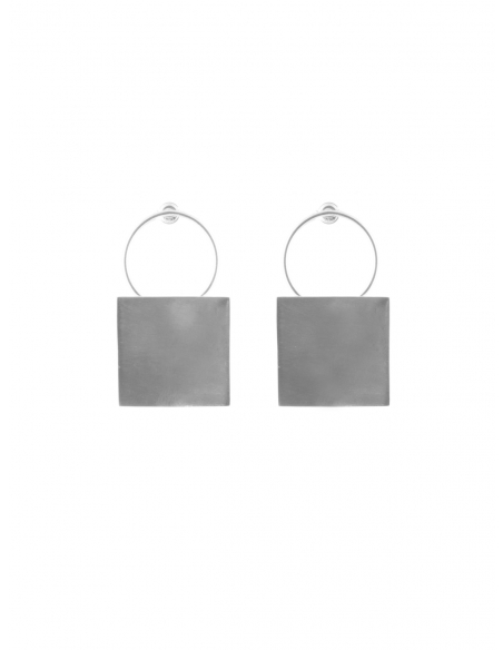 PLATTITUDE COMBO earrings Minimalist, handcrafted - Monom