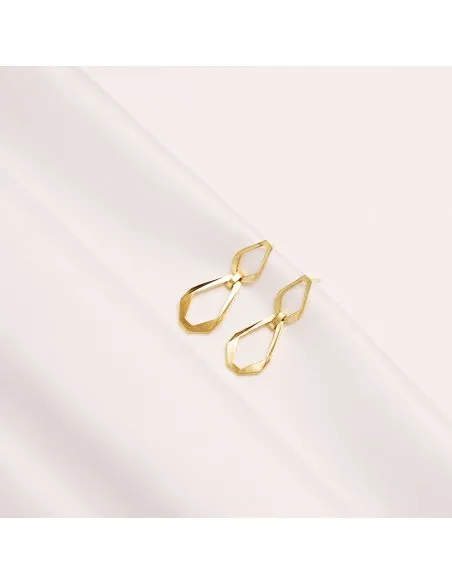 TECTONICA DUO Minimal Earrings, handcrafted. - Monom