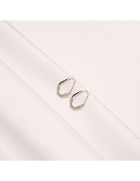 TECTONICA UNO Minimal Earrings, handcrafted. - Monom