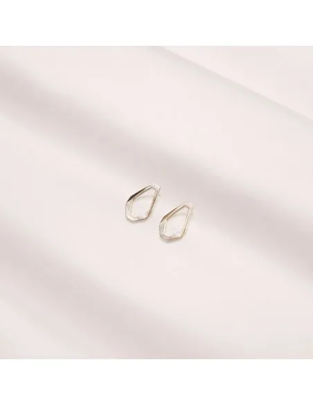 TECTONICA UNO Minimal Earrings, handcrafted. - Monom