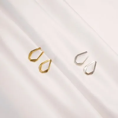 TECTONICA Minimal Earrings, Handmade by Monom 2