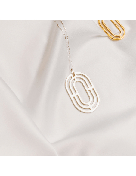 Pandantiv Solaria Oval Minimal, realizat manual. - Monom