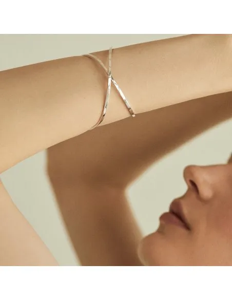 ALPHABET X bracelet Minimalist, handcrafted - Monom