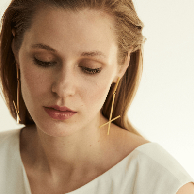 ALPHABET X Earrings 2