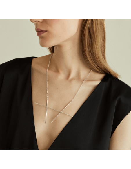 Alphabet Freya Minimal Necklace, Handcrafted - Monom
