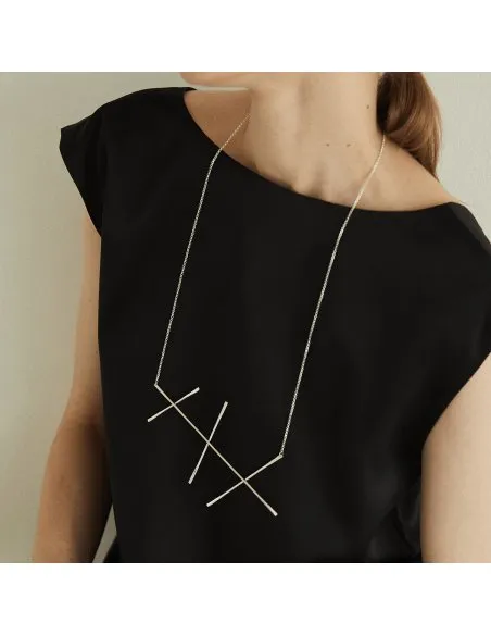 ALPHABET EDDA Minimal Necklace - Handmade by Monom