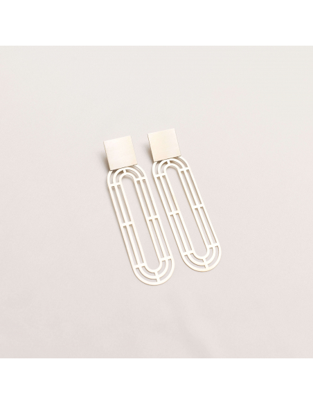 Labyrinth URANIA Minimal Earrings, Handmade by Monom