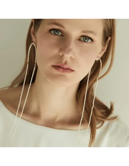 Labyrinth Cala Minimal Earrings, Handmade by Monom