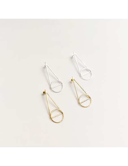 ENIA Minimal Earrings, Handmade by Monom