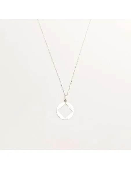 PLATTITUDE C-SQUARED Minimal Necklace, Handmade by Monom