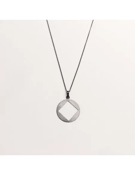 PLATTITUDE C-SQUARED Minimal Necklace, Handmade by Monom