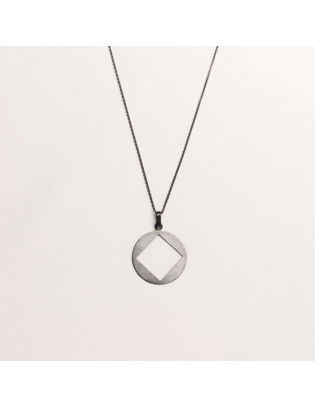 PLATTITUDE C-SQUARED Minimal Necklace, Handmade by Monom