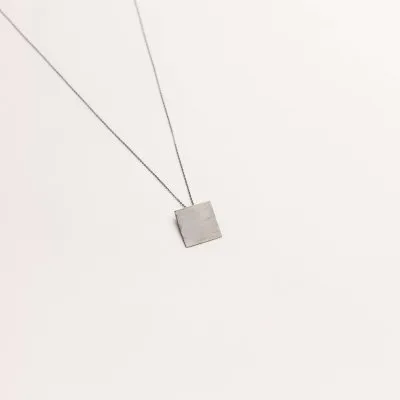 PLATTITUDE SQUARE Small Minimal Choker, Handmade by Monom