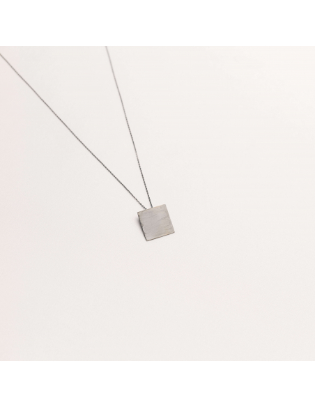 Colier PLATTITUDE SQUARE Minimal, realizat manual. - Monom