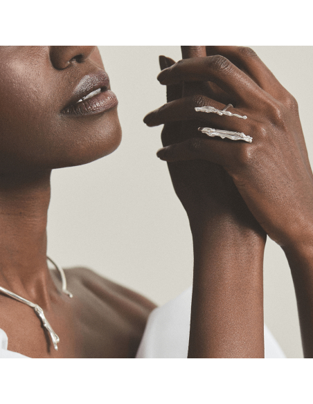 AVA DUO Minimal Ring, handcrafted. - Monom