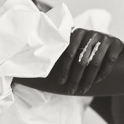 Inel AVA DUO Minimal, realizat manual. - Monom 2