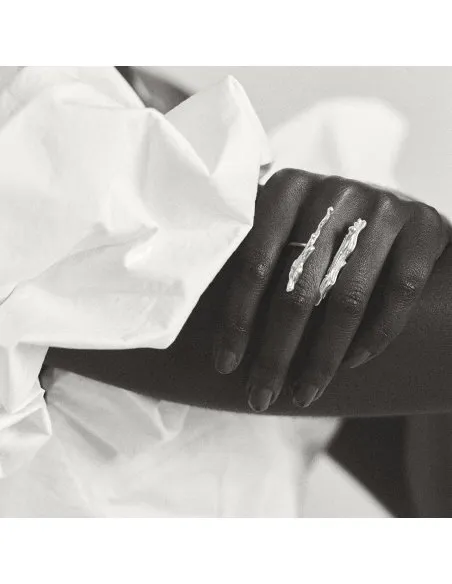 AVA DUO Minimal Ring, handcrafted. - Monom