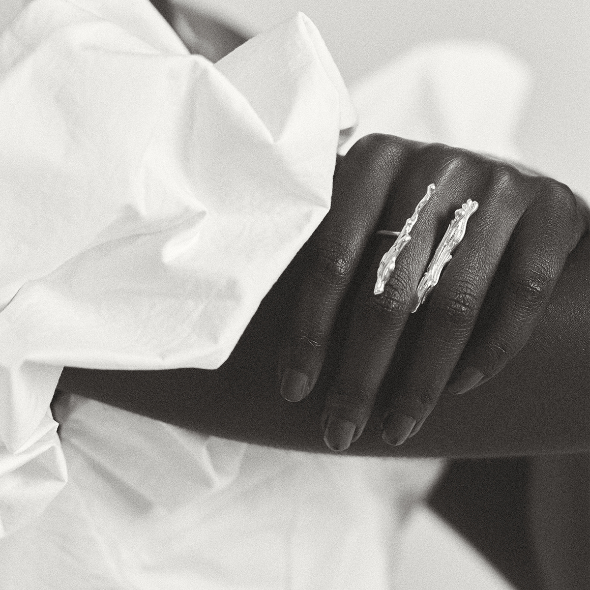 AVA DUO Minimal Ring, handcrafted. - Monom 2