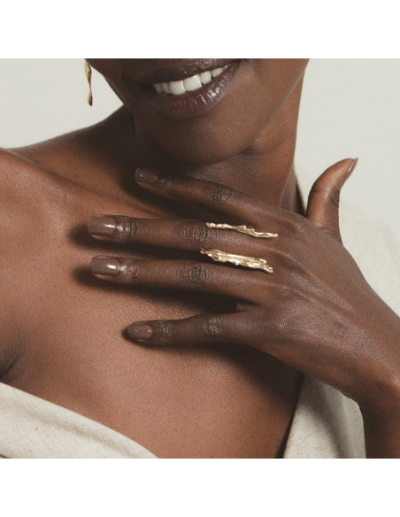 AVA DUO Minimal Ring, handcrafted. - Monom