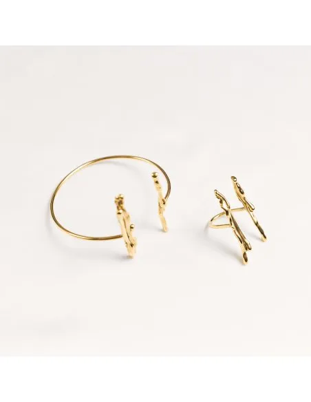 AVA DUO Minimal Ring, handcrafted. - Monom