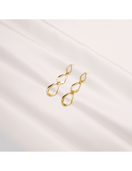 TECTONICA TRIO Minimal Earrings, handcrafted. - Monom