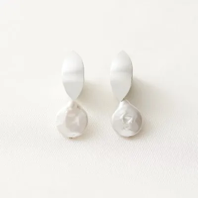 Etala Lush Earrings, minimal, handcrafted - Monom
