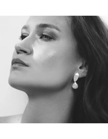 Etala Lush Earrings, minimal, handcrafted - Monom